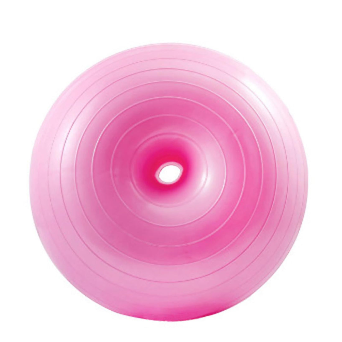 Ballon d'exercice Garvee Donut, ballon de renforcement musculaire, ballon de stabilité, yoga, pilates, équilibre, 50 cm, rouge vif, avec pompe