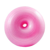 Ballon d'exercice Garvee Donut, ballon de renforcement musculaire, ballon de stabilité, yoga, pilates, équilibre, 50 cm, rouge vif, avec pompe
