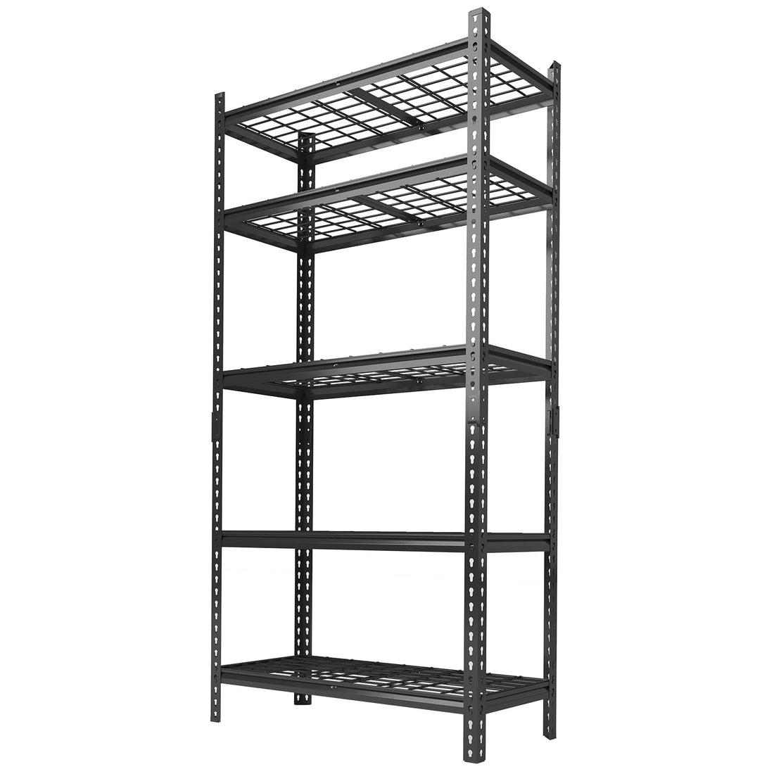 Garvee Système d'étagères de garage, charge 1000 kg, 5 niveaux, réglable, acier SPCC, 91,4 x 40,6 x 182,9 cm, résistant aux rayures, polyvalent
