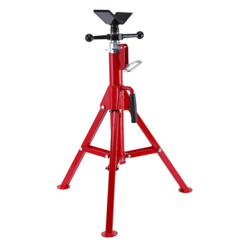 Cric à tête en V GARVEE, capacité de 3 à 30 cm, hauteur réglable de 71 à 132 cm, capacité de levage de 1134 kg, acier au carbone robuste, pliable, portable, cric en acier pour atelier