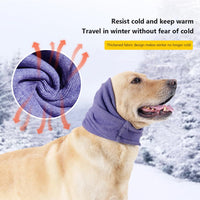 Cache-oreilles souples Garvee pour chien avec réduction du bruit et bandeau apaisant pour animaux de compagnie, gris foncé