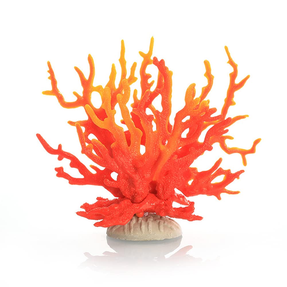 Plantes artificielles d'aquarium Garvee, corail décoratif en plastique de haute qualité pour aquarium et bonsaï, 17 x 6,5 x 14,5 cm