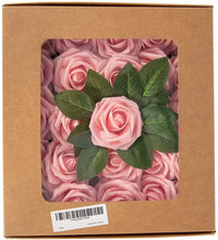 Roses artificielles Garvee, lot de 25, fleurs en mousse, roses, pour décorations de mariage à faire soi-même, couleurs éclatantes, durables et polyvalentes