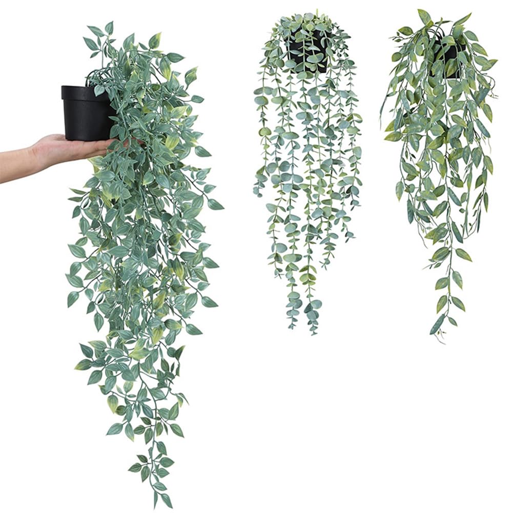 Couronne d'eucalyptus artificiel Garvee 35 cm, feuilles vertes décoratives pour porte, mur, fenêtre, porche