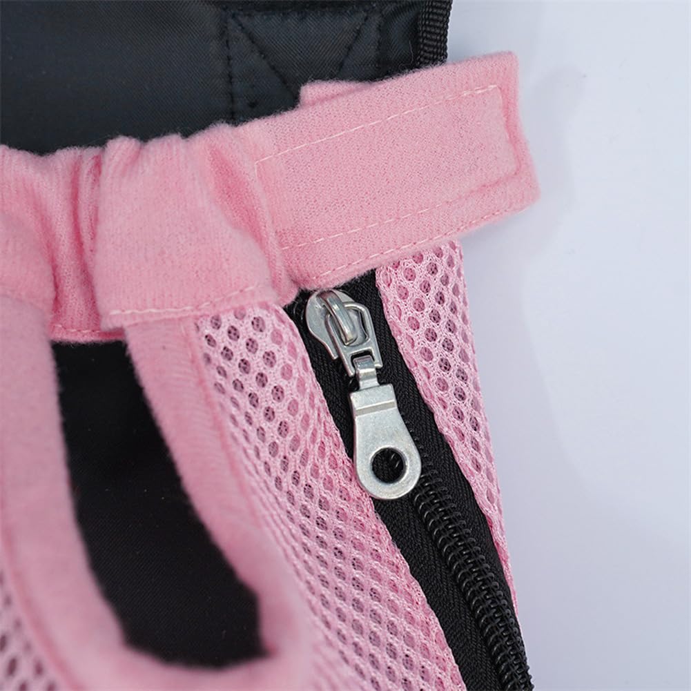 Sac à dos de transport pour chien Garvee, ajustable, en maille respirante avec fermeture auto-agrippante, idéal pour le camping, la randonnée et les voyages (noir).