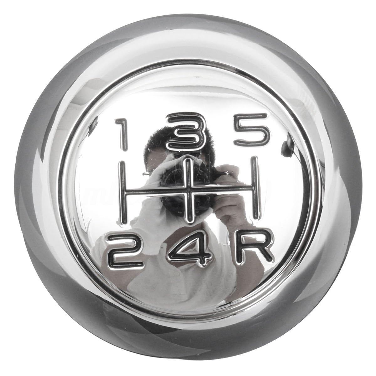 Pommeau de levier de vitesses Garvee 5 vitesses chromé MT pour voitures, durable, résistant aux rayures, universel, intérieur de voiture
