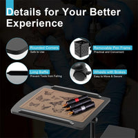 Table de lit mobile Garvee sur roulettes, réglable en hauteur, inclinable, pour ordinateur portable, idéale pour les lits d'hôpital et les lits médicalisés, 60 × 40 × 65-95 cm, noire