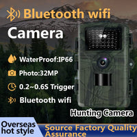 Caméra de surveillance Garvee Wildlife Camera 32MP 1080P WiFi IP66 étanche pour la chasse en extérieur avec vision nocturne (noire)