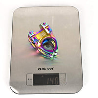 Potence de vélo Garvee 31,8 mm en alliage d'aluminium CNC, courte, pour VTT, BMX, fixie, noire, 31,8 x 28,6 mm, légère et robuste, pour vélo de route et VTT.