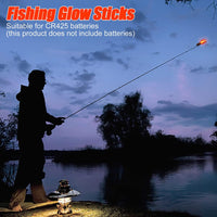 Garvee Lot de 5 bâtons lumineux de pêche à LED, étanches, fonctionnant sur piles, indicateur de touche type 425 pour la pêche de nuit