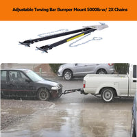 Barre de remorquage amovible Garvee 5000 LB, réglable de 0 à 42,5 pouces, en acier, pour Jeeps, SUV, camping-cars et remorques
