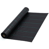Toile de paillage Garvee 3 x 300 pi, toile paysagère robuste 3,24 oz, polypropylène, protection pour jardin, serre et plates-bandes, noir
