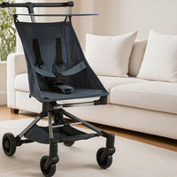 Poussette de voyage légère Garvee – Homologuée pour le transport aérien, pliable, protection UV, 3,8 kg, cadre en aluminium, roues pivotantes à 360°