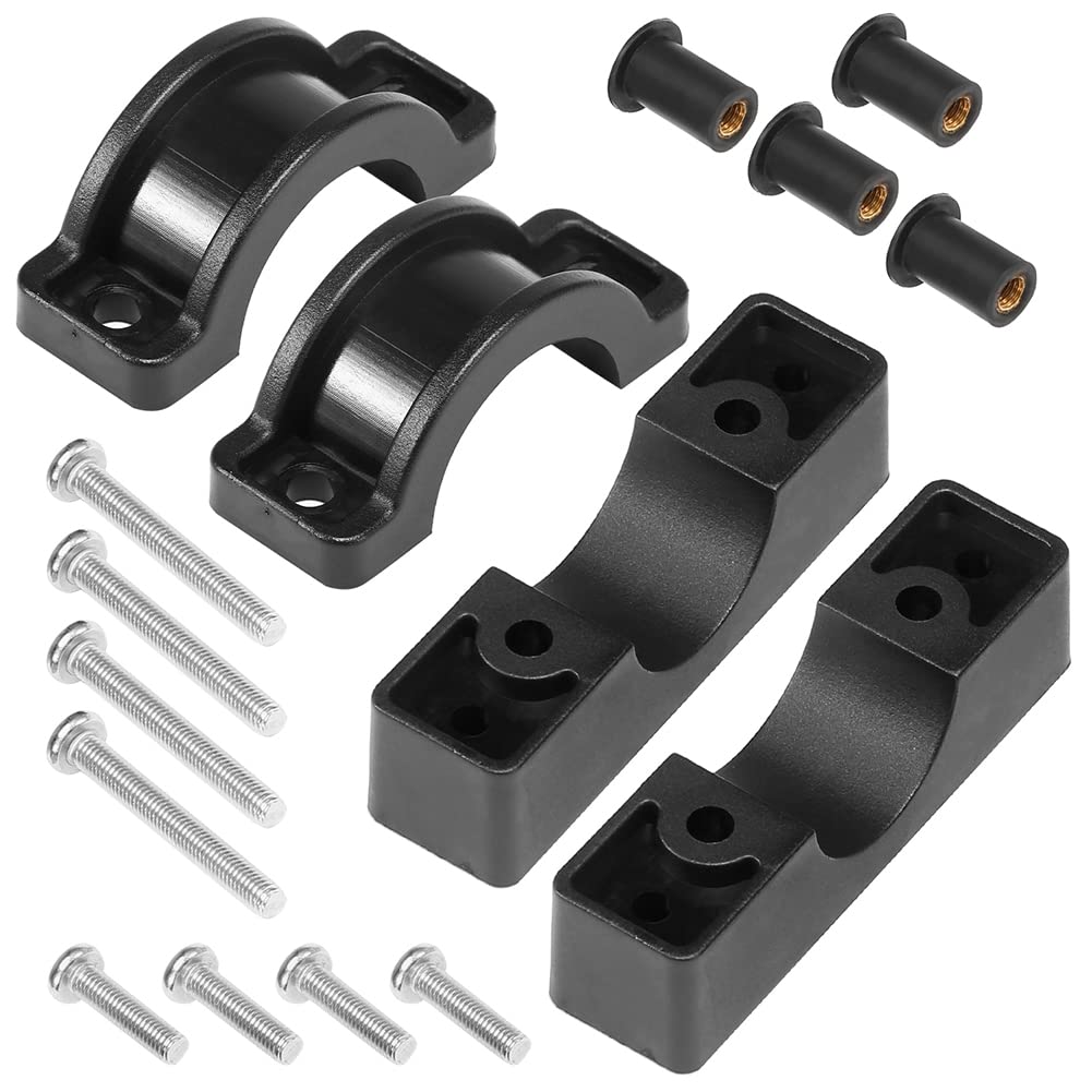 Garvee Marine Stabilisateur de bateau, kayak, canoë, support de moteur, clip de rechange pour mât, noir, sports nautiques