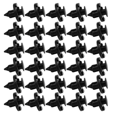 Garvee Kit de 30 clips de réparation automobile universels en plastique de 8 mm pour pare-chocs et ailes
