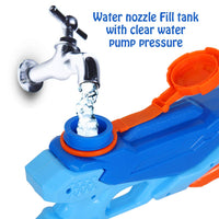 Lot de 3 pistolets à eau Garvee pour enfants et adultes, jouets de piscine, 29 x 13,5 cm, bleu