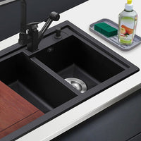 Organisateur d'évier en silicone Garvee, tapis d'égouttage antidérapant pour la cuisine, support de rangement pour la vaisselle, plateau égouttoir, accessoire pour la cuisine et la salle de bain.