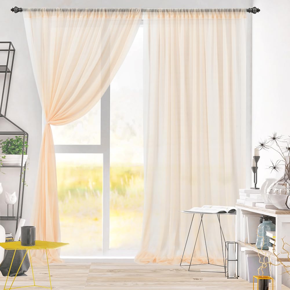 Rideau de fond amovible Garvee pour la photographie sur scène, mariage et fête, 1,5 m x 2,4 m, couleur champagne