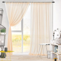 Rideau de fond amovible Garvee pour la photographie sur scène, mariage et fête, 1,5 m x 2,4 m, couleur champagne