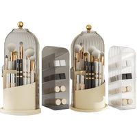Garvee Organisateur de maquillage, rotatif à 360°, grande capacité, pour coiffeuse, bureau, salle de bain, noir