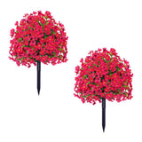 Arbres topiaires artificiels en cèdre Garvee, 60 cm, résistants aux UV et aux intempéries, avec piquet pour le sol, pour terrasse, jardin ou entrée, vert