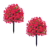 Arbres topiaires artificiels en cèdre Garvee, 60 cm, résistants aux UV et aux intempéries, avec piquet pour le sol, pour terrasse, jardin ou entrée, vert