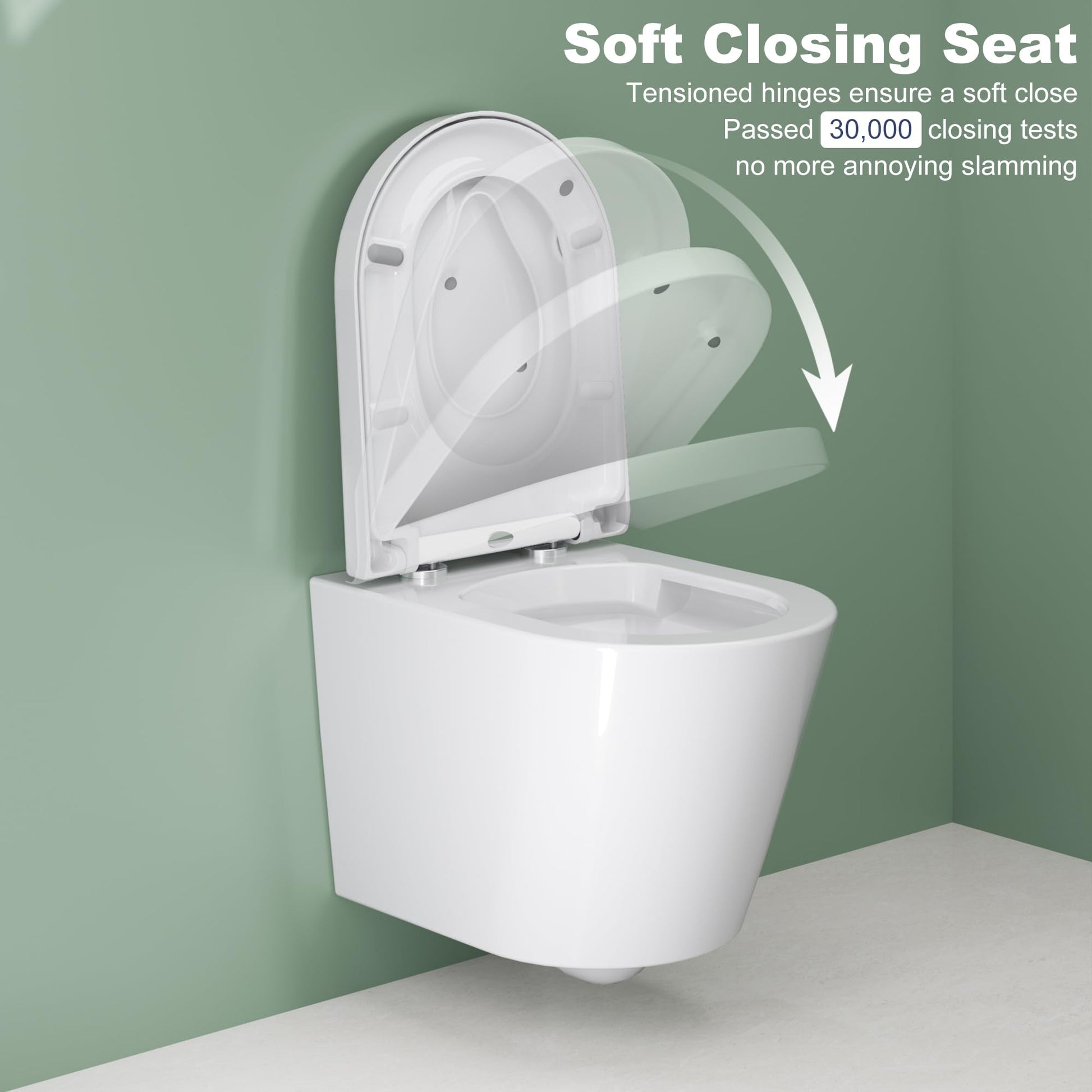 Garvee Abattant WC familial type D avec fermeture douce, Duroplast antibactérien, siège enfant intégré et déclipsage rapide pour salle de bain