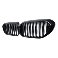 Grille de radiateur Garvee (lot de 2) pour pare-chocs avant, à lamelles simples, compatible avec BMW Série 5 G30, G31 et G38 (2017-2020), noire, robuste et facile à installer.