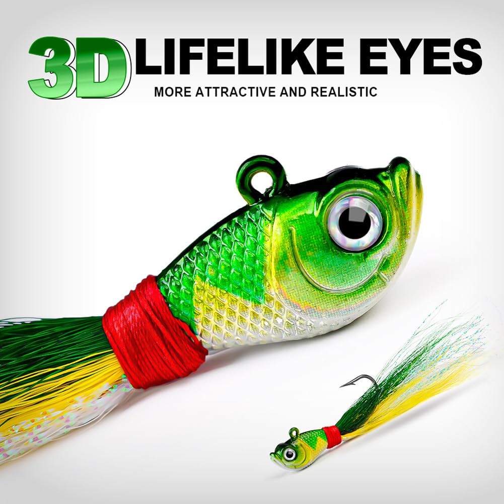 Ensemble de 5 leurres Garvee à queue bosselée pour la pêche en mer, 15 g, pour la pêche en surfcasting et en mer, usage polyvalent