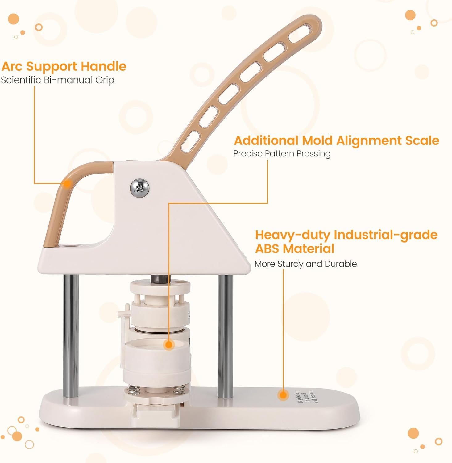 Machine à boutons Garvee – Machine à boutons 25/32/58 mm en plastique ABS pour enfants, projets de loisirs créatifs et cadeaux DIY