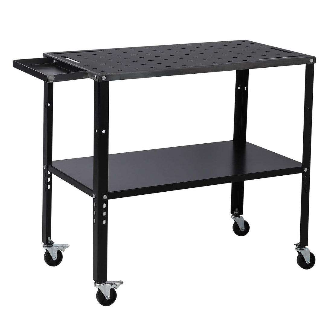 Table de soudage Garvee 91 x 48 cm en acier, capacité de charge de 544 kg, pieds réglables, pour l'industrie et le bricolage.