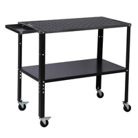 Table de soudage Garvee 91 x 48 cm en acier, capacité de charge de 544 kg, pieds réglables, pour l'industrie et le bricolage.