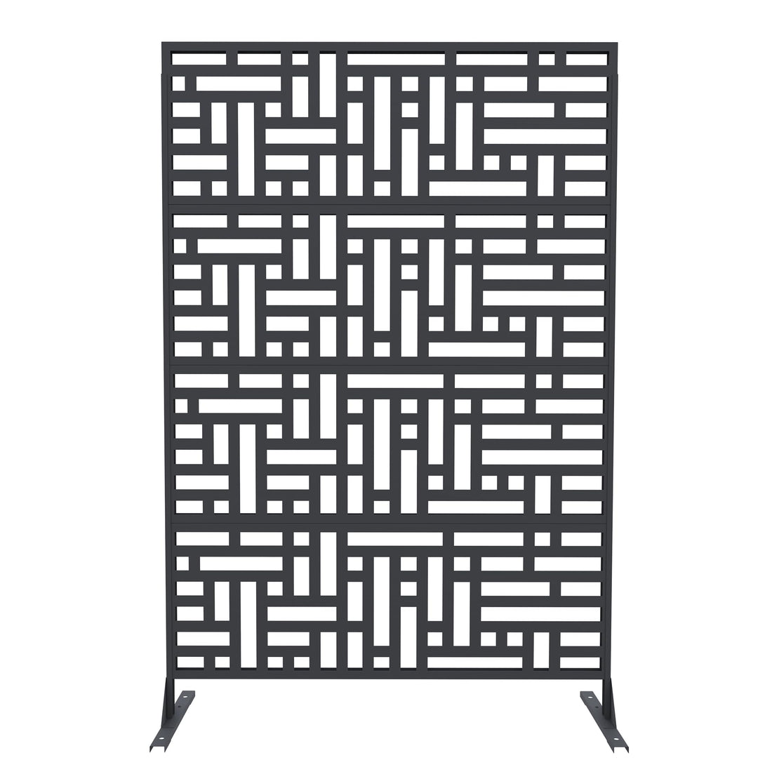 Clôture décorative en métal Garvee pour jardin, 183 cm de hauteur, antirouille, en aluminium, formes géométriques, pour cour et piscine
