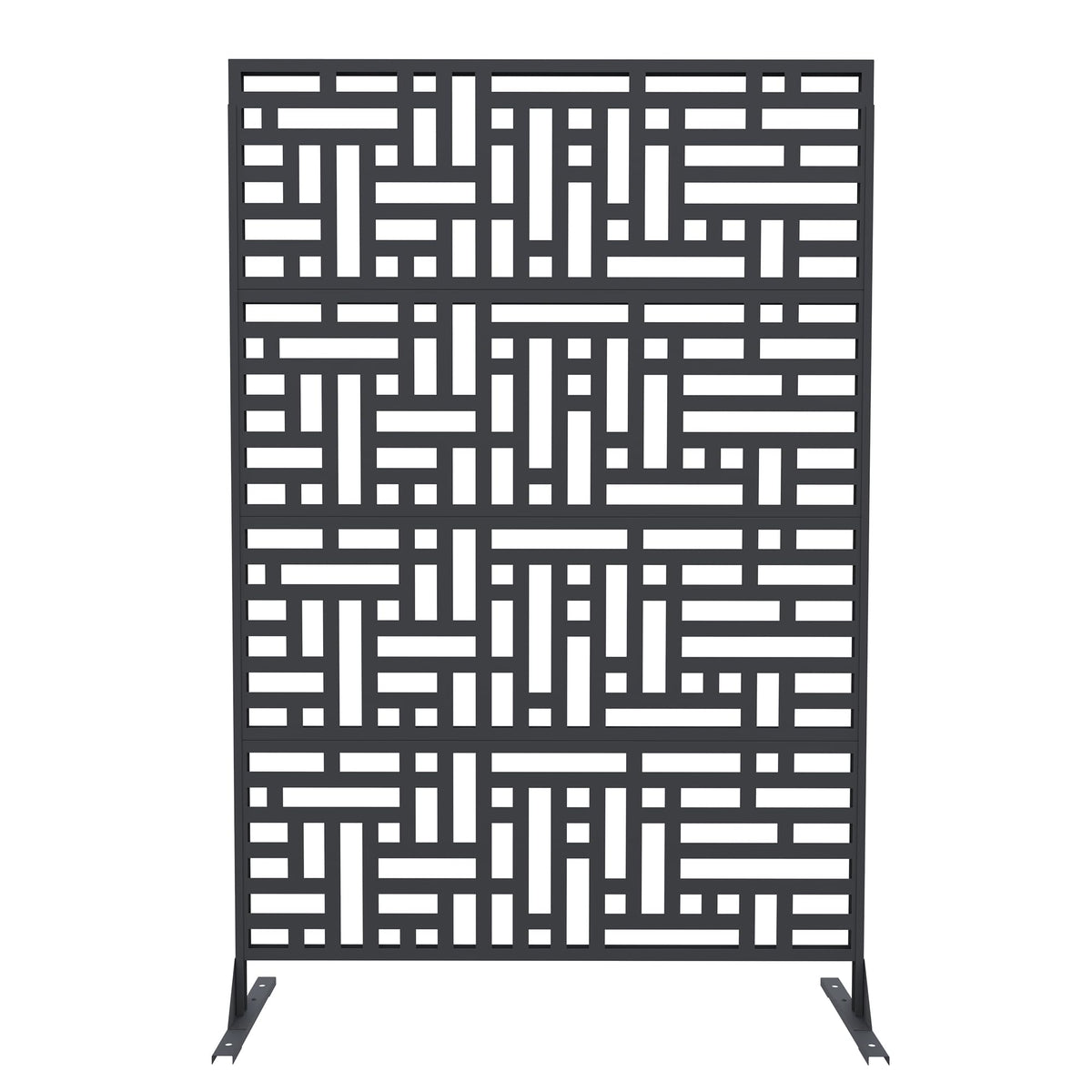 Garvee Clôture décorative en métal pour jardin, 183 cm de hauteur, antirouille, en aluminium, formes géométriques, pour cour et piscine