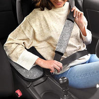 Garvee Ensemble de 15 housses de siège auto scintillantes pour femmes avec housse de volant en cristal, velouté et respirant, universel, avec console centrale, pour un usage quotidien et les événements