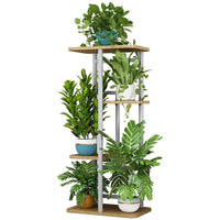 Étagère à plantes en métal Garvee, étagère d'angle à 5 niveaux pour intérieur et extérieur, robuste et peu encombrante, idéale pour le salon ou le balcon, noire.
