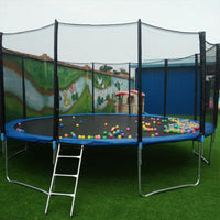 Tapis de rechange pour trampoline Garvee, rond de 2,44 m (8 pieds), imperméable, résistant aux UV, tapis de saut à ressorts de sécurité avec 48 boucles, anneaux en V, coussinets à crochets et boucles