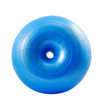 Ballon d'exercice Garvee Donut, ballon de renforcement musculaire, ballon de stabilité, yoga, pilates, équilibre, 50 cm, rouge vif, avec pompe