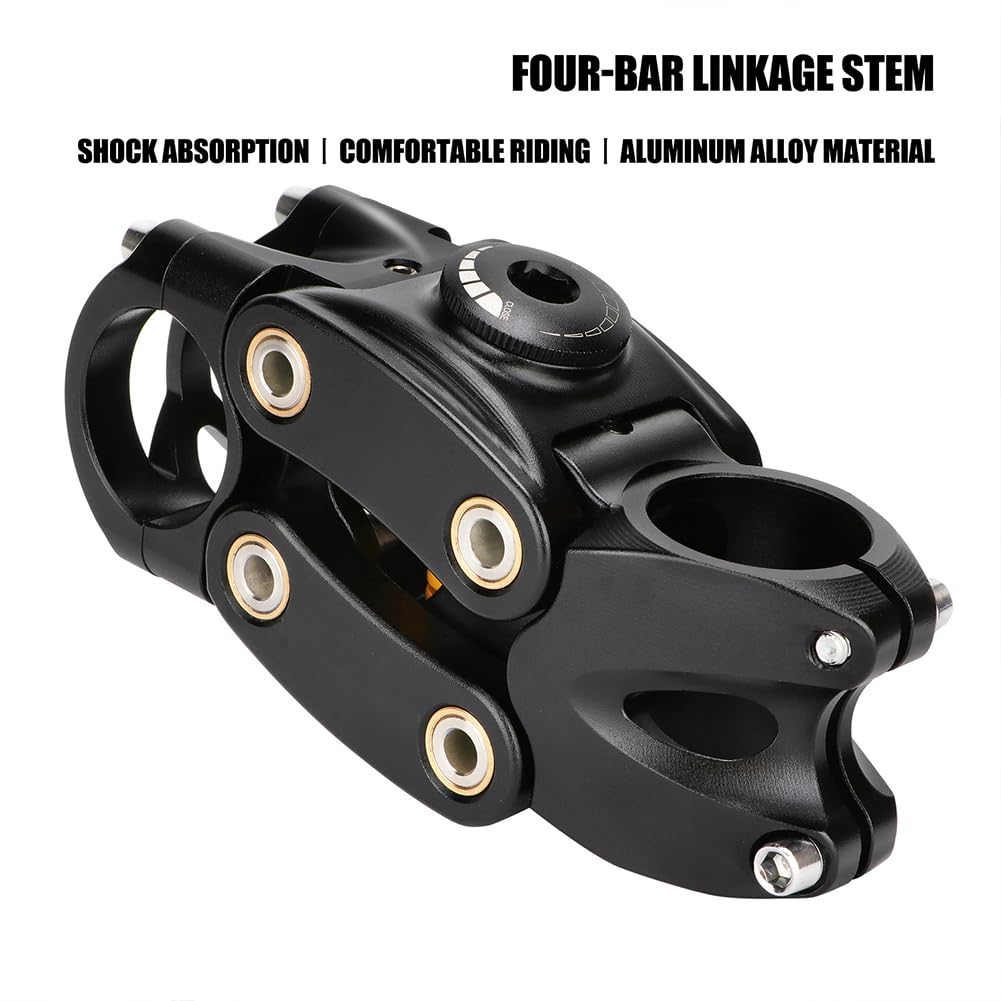Potence de vélo Garvee, inclinaison 7°, réglable en hauteur 45 mm, aluminium noir, VTT/BMX, 90 mm