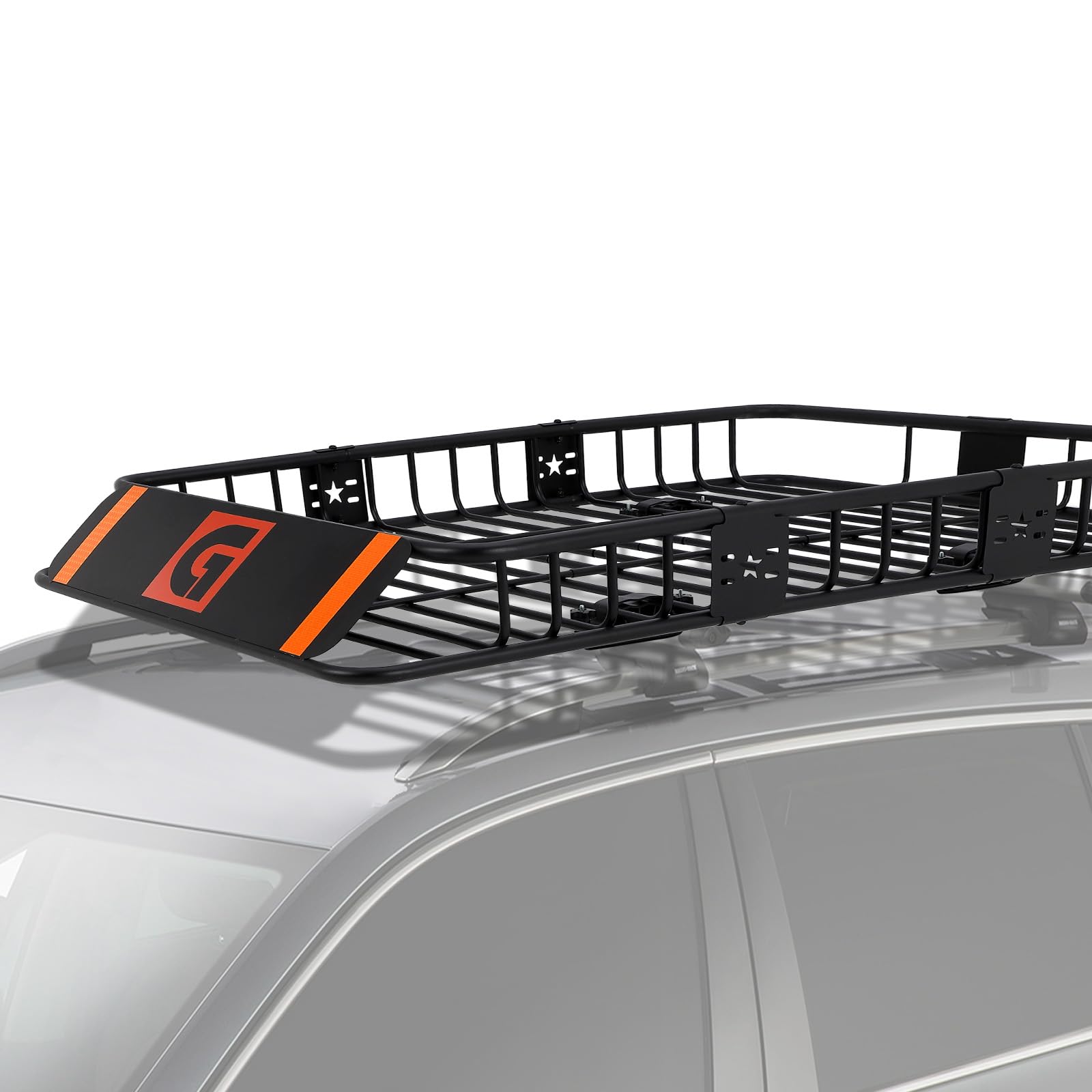 Galerie de toit Garvee 64 x 39 pouces en acier antirouille pour voiture et SUV, camping et voyages, extensible jusqu'à 200 lb