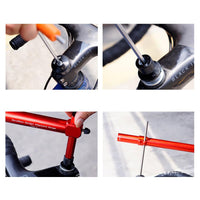 Outil de réglage de dérailleur de vélo Garvee en acier inoxydable pour câble et levier de vitesses - Réglage précis violet