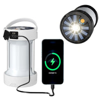 Lampe de camping LED Garvee, lampe solaire pour tente, rechargeable par USB, portable, 4 modes d'éclairage, lanterne de jardin d'urgence pour la pêche nocturne, la chasse et les activités de plein air.