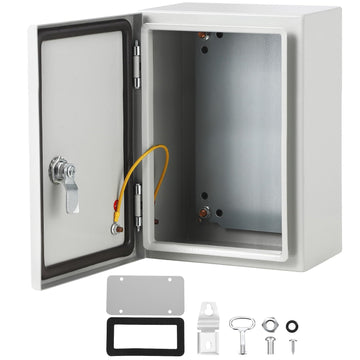 Boîtier en acier Garvee Nema 12 x 8 x 6 pouces, étanche à l'eau et à la poussière Nema 4X IP66, acier laminé à froid, pour une utilisation intérieure et extérieure, gris