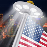 Lampe solaire pour mât de drapeau Garvee, 136 LED ultra-lumineuses, IP67, ABS résistant aux intempéries, pour jardin extérieur de 4,5 à 7,5 m.
