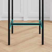 Garvee Lot de 2 chaises de bar hautes avec table d'appoint, livré en carton, couleur grise