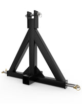 Garvee Adaptateur 3 Points Attelage 5 cm Heavy Duty Acier Résistant Compatible Tracteurs Catégorie 1 Usage Agricole - Noir