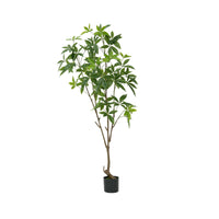 Arbre à monnaie artificiel Garvee 1,80 m, plante d'intérieur en PVC, feuilles ajustables, décoration verte pour bureau ou salon