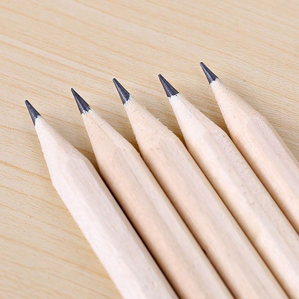 Crayons en bois Garvee, lot de 100, mine HB, corps hexagonal, bois naturel, crayons à écrire et à dessiner pour enfants et étudiants