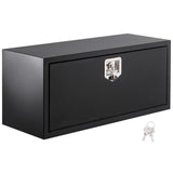 Garvee Boîte à Outils Sous Châssis 91,4×35,6×40,6 cm, Acier Noir, Serrure Étanche, Coffre pour Camion et Remorque - Noir