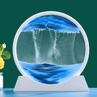 Sablier de sable animé Garvee 18 cm (7 pouces) - Bleu